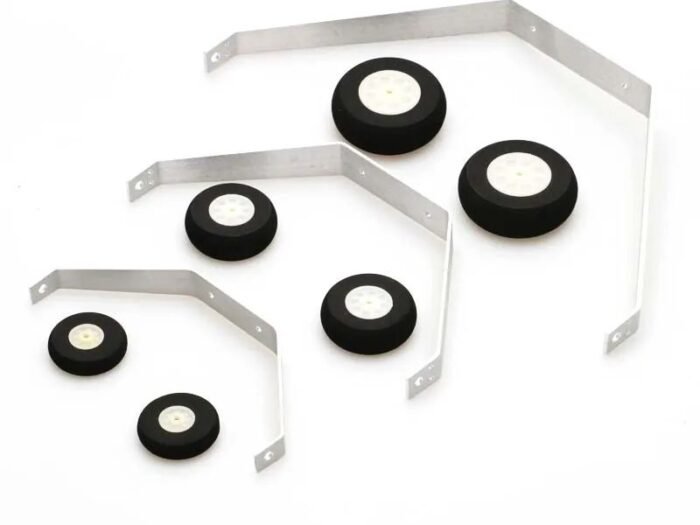 Aluminum Landing Gear with Sponge Wheels for RC Airplane