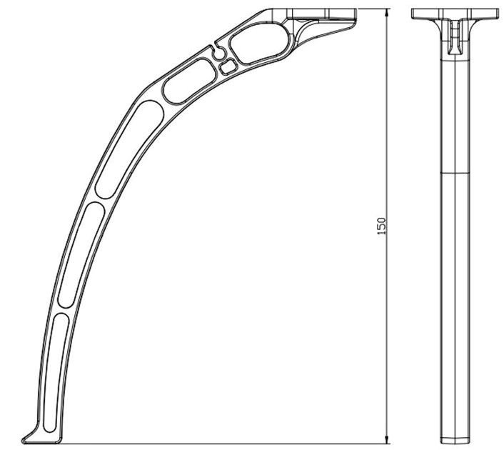 Tall Landing Gear Skid Set for F450 / F550 Drone Frame (4 Pcs) - Image 3