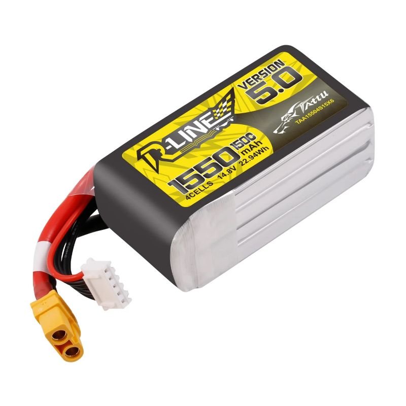 Tattu R-Line V5 1550mAh 4S 150C LiPo Battery – XT60 - Image 2