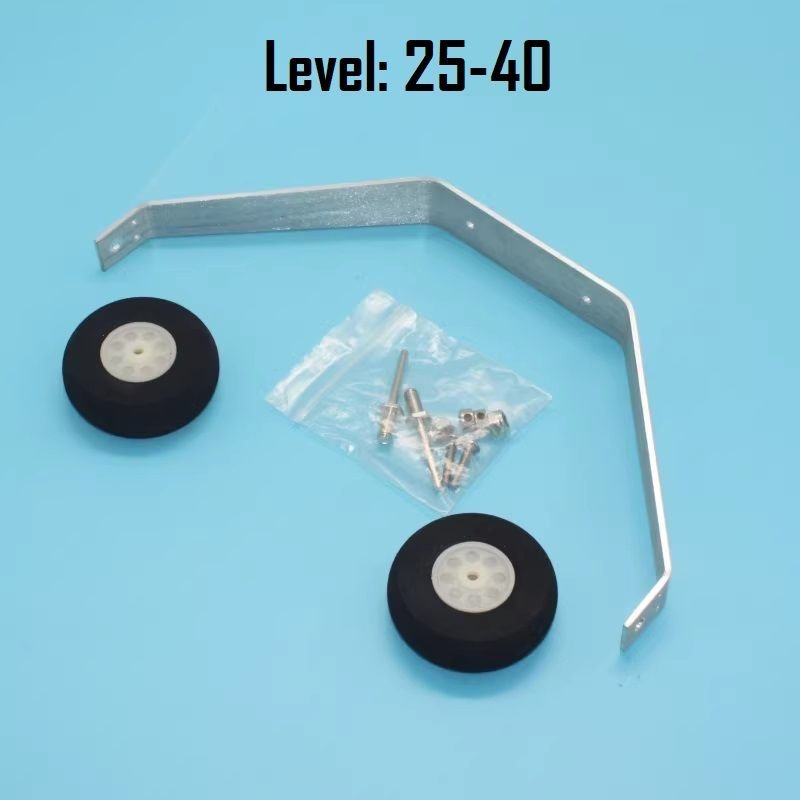 Aluminum Landing Gear with Sponge Wheels for RC Airplane - Image 3