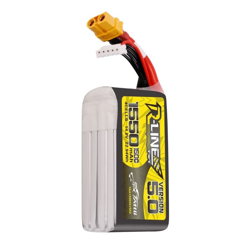 Tattu R-Line V5 1550mAh 4S 150C LiPo Battery – XT60 - Image 3