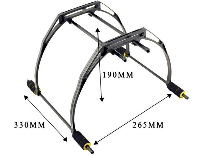 Landing Gear with Gimbal & Battery Rack for F450 / F550 Frame