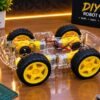 4WD DIY Robot Car Kit – Acrylic Chassis with TT Gear Motors & Encoder Wheels