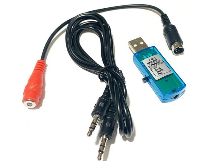 USB RC Flight Simulator Cable 8-in-1 for FlySky, MicroZone, Radiolink & More