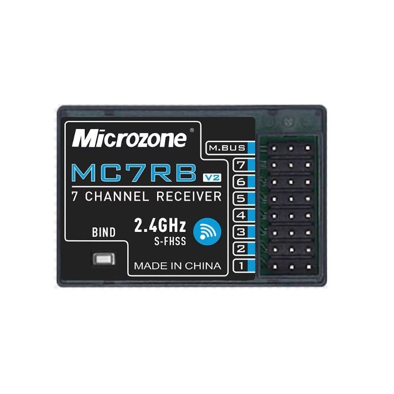 MicroZone MC7RB V2 7CH Receiver for MC6C Mini Transmitter - Image 2