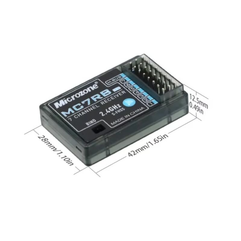MicroZone MC7RB V2 7CH Receiver for MC6C Mini Transmitter - Image 3