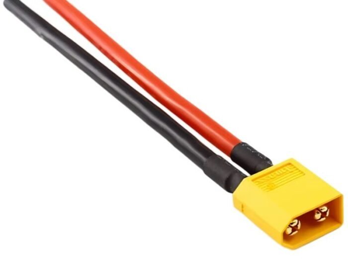 XT60 Male Connector with 14AWG Silicone Wire (10cm)