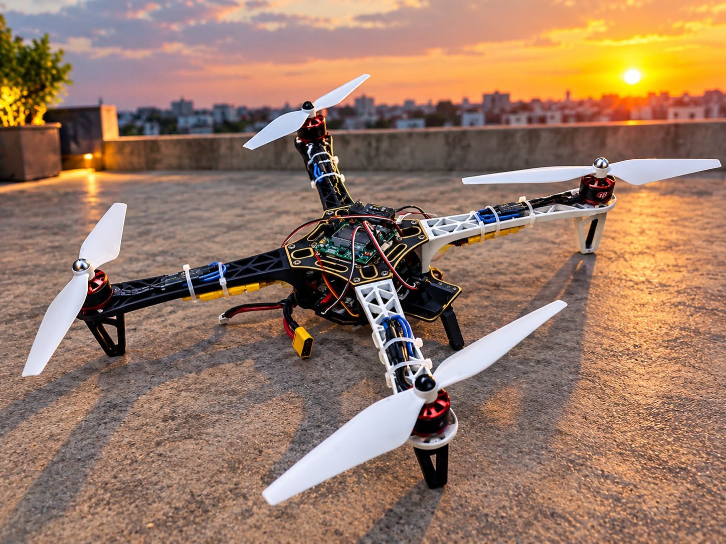 F450 Quadcopter Drone Frame Kit – 450mm Frame with Built-in PCB Power Board - Image 2