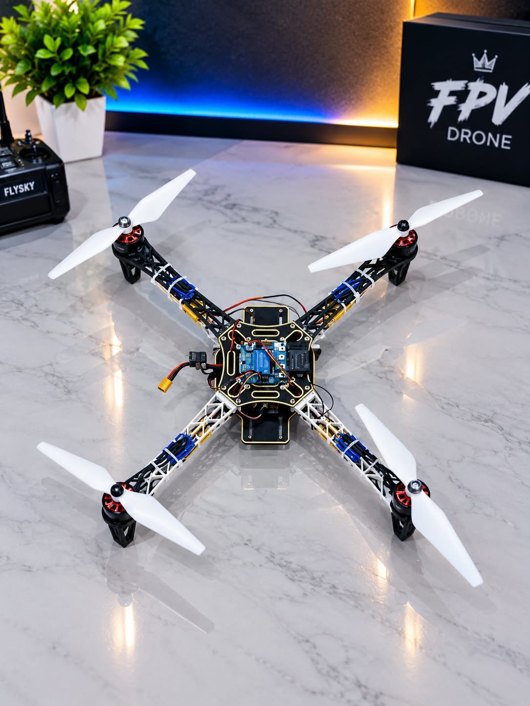F450 Quadcopter Drone Frame Kit – 450mm Frame with Built-in PCB Power Board