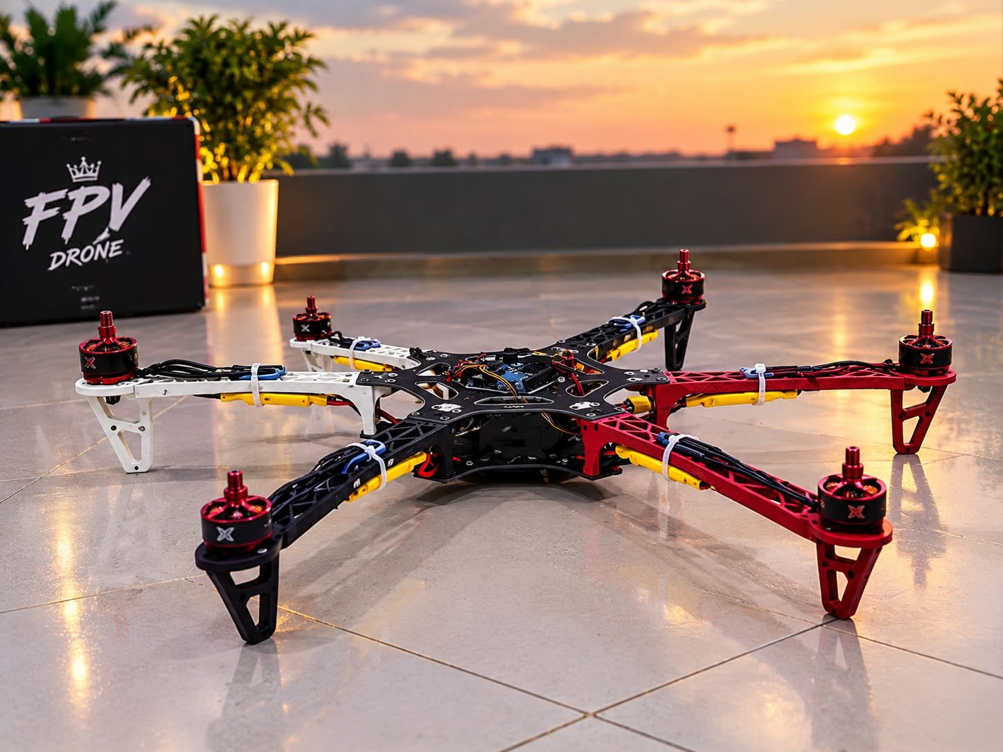 F550 Hexacopter Drone Frame Kit – 550mm 6-Arm Frame with PCB Power Board - Image 4