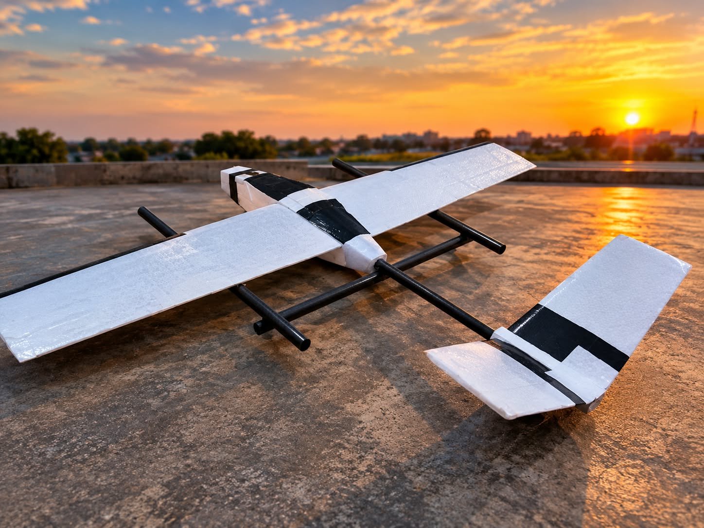 DIY RC Plane Kit – Foam Fixed Wing Airplane Kit (F22 Raptor / High-Wing Trainer) - Image 3